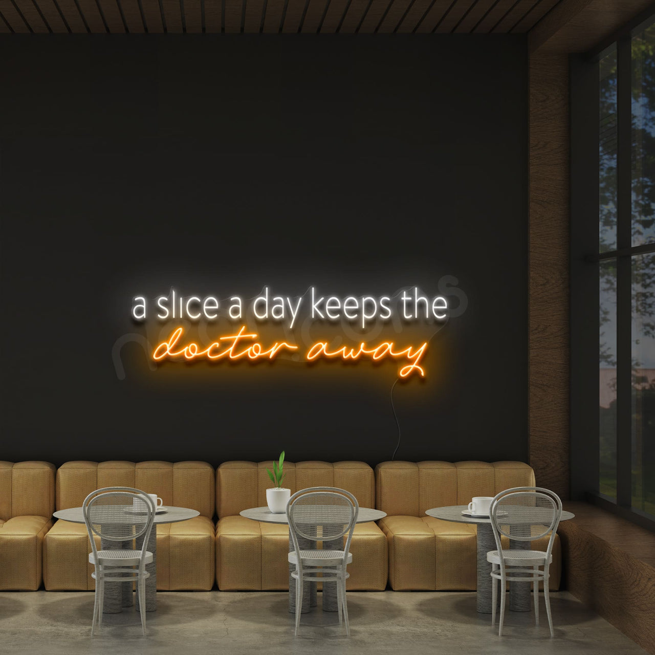 "Doctor Away" Neon Sign by Neon Icons