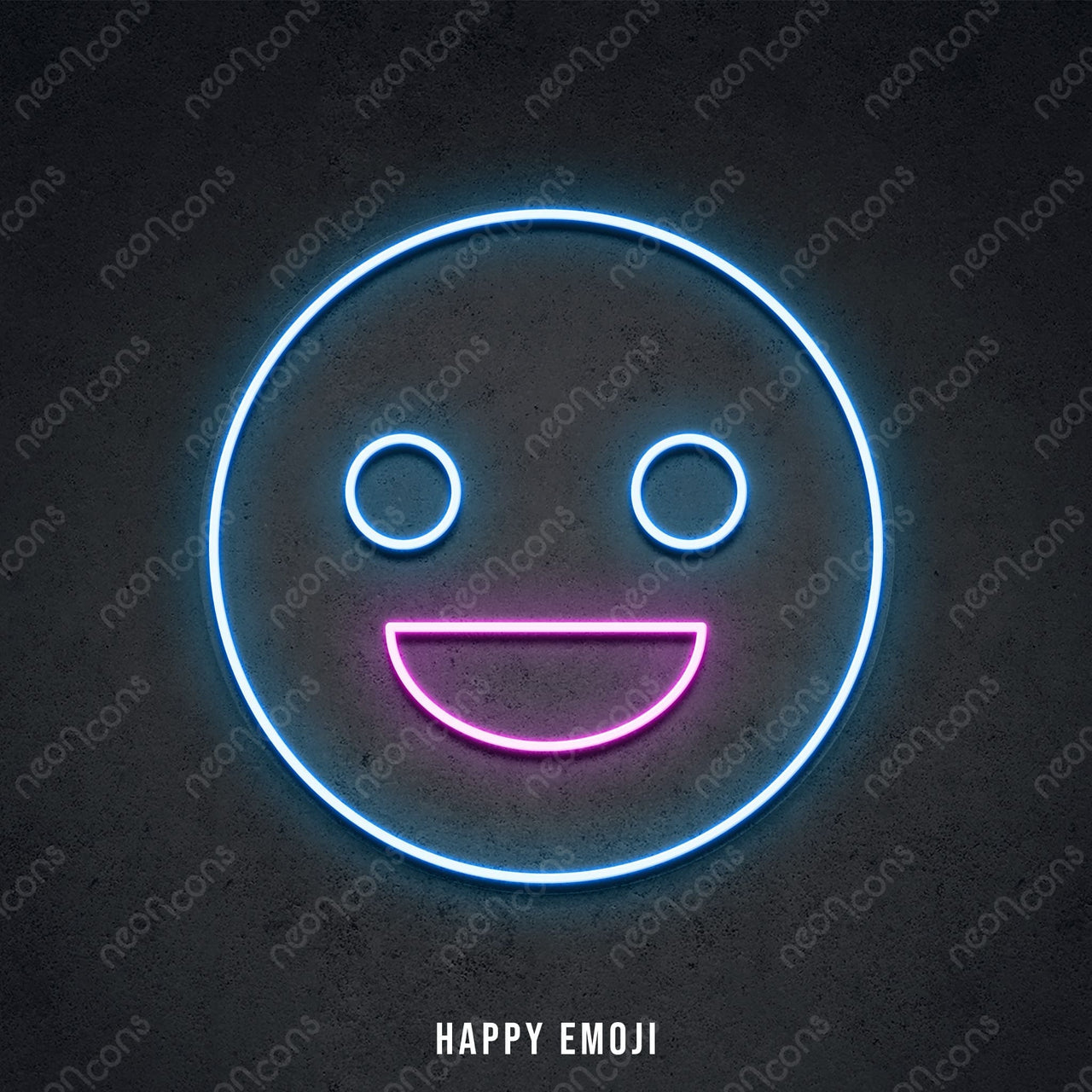 "Emoji Characters" LED Neon Happy / LED Neon by Neon Icons