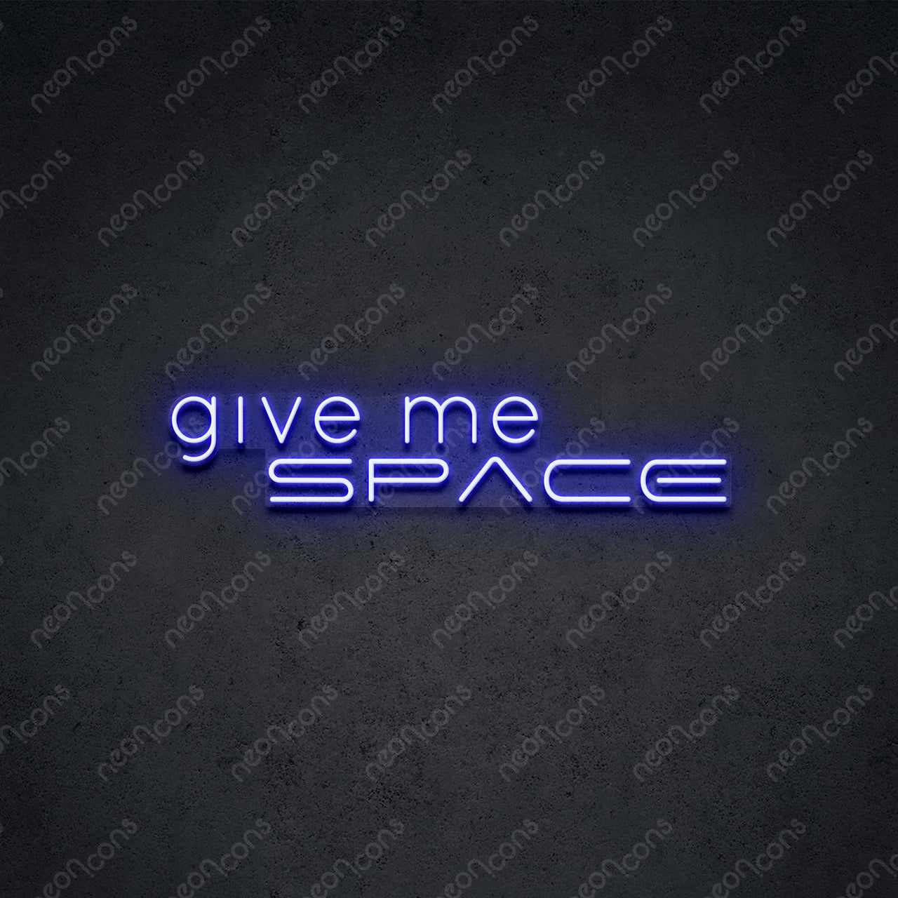 "Give Me Space" Neon Sign by Neon Icons