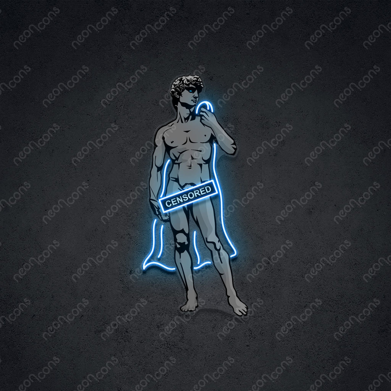 "Shameless David" LED Neon x Print 60cm (2ft) / LED Neon x Print by Neon Icons