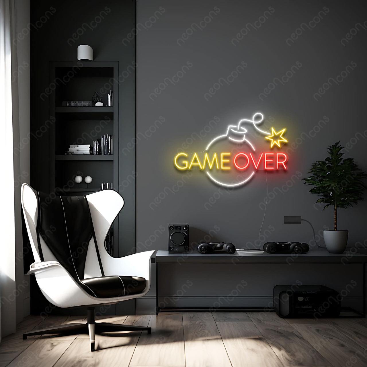 'Times Up' Neon Sign by Neon Icons