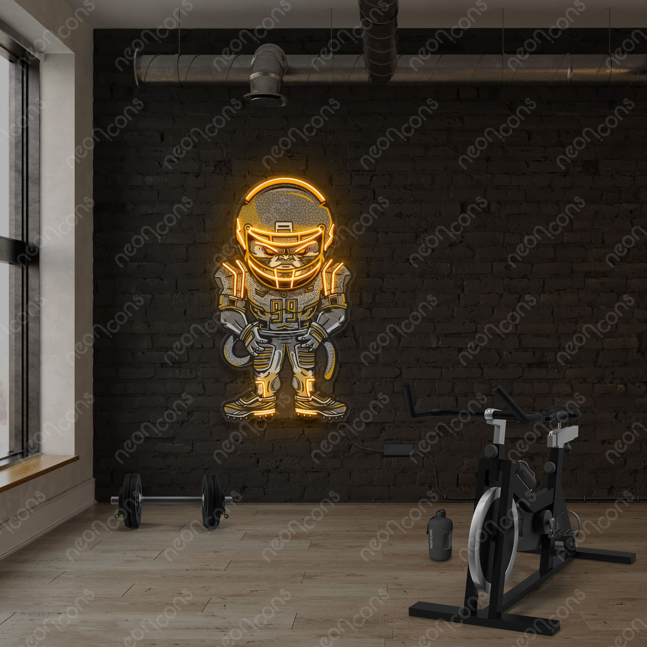 "Touchdown" LED Neon x Print by Neon Icons