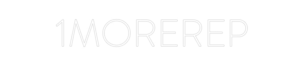 Custom Neon: 1MOREREP by Neon Icons