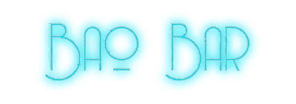 Custom Neon: Bao Bar by Neon Icons