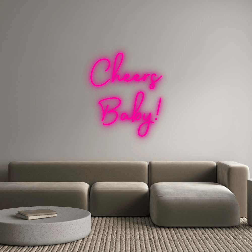 Custom Neon: Cheers Baby! by Neon Icons