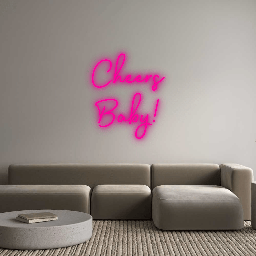 Custom Neon: Cheers Baby! by Neon Icons