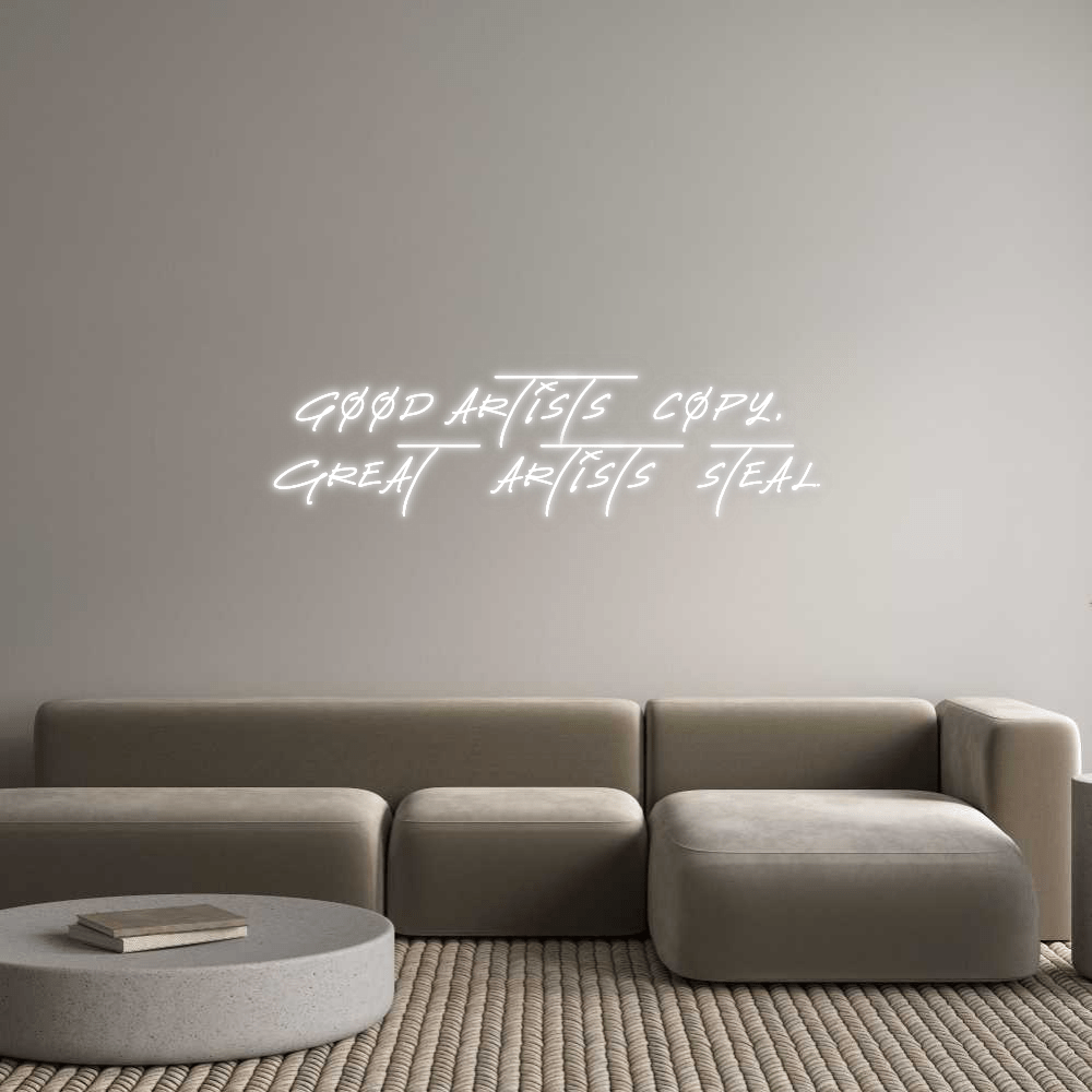 Custom Neon: Good artists ... by Neon Icons