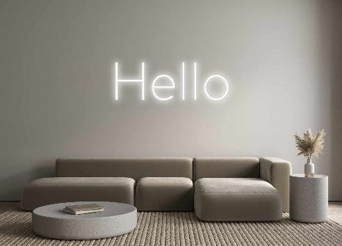 Custom Neon: Hello by Neon Icons