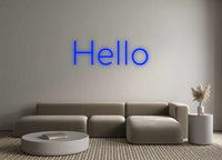 Thumbnail for Custom Neon: Hello by Neon Icons