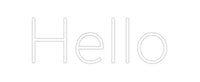 Thumbnail for Custom Neon: Hello by Neon Icons