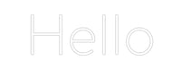 Thumbnail for Custom Neon: Hello by Neon Icons