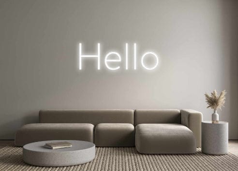 Custom Neon: Hello by Neon Icons
