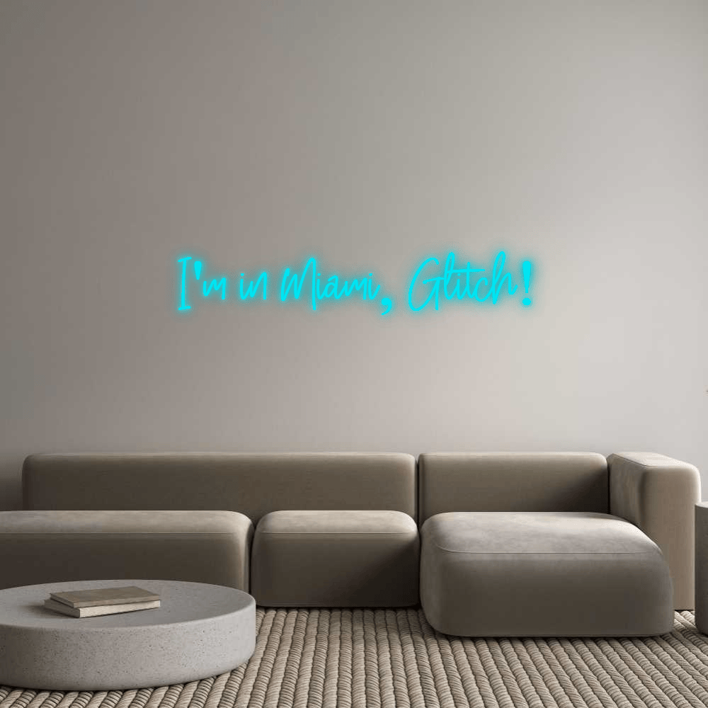 Custom Neon: I'm in Miami, G... by Neon Icons
