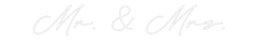 Custom Neon: Mr. & Mrs. by Neon Icons
