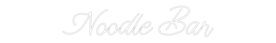 Custom Neon: Noodle Bar by Neon Icons