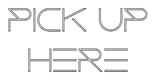 Custom Neon: PICK UP HERE by Neon Icons