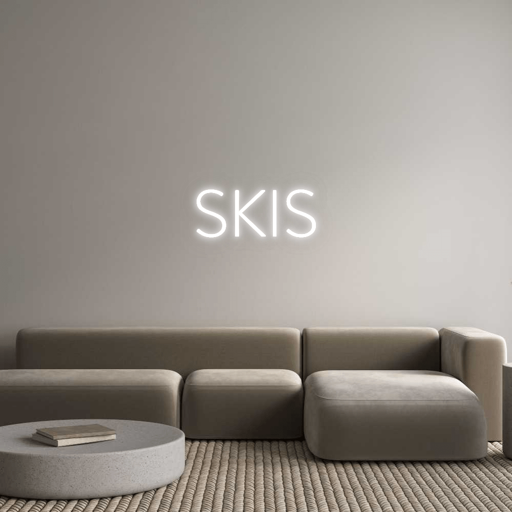 Custom Neon: SKIS by Neon Icons