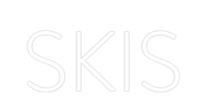 Thumbnail for Custom Neon: SKIS by Neon Icons